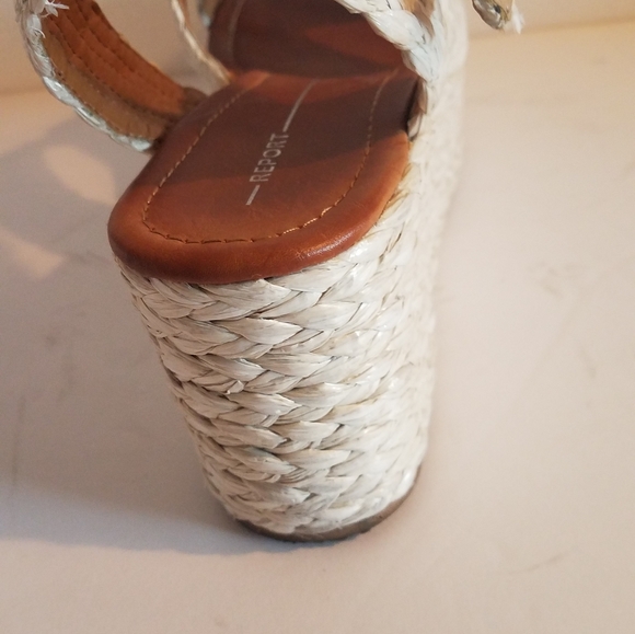 Report Cream Wedge Sandals - Picture 4 of 4